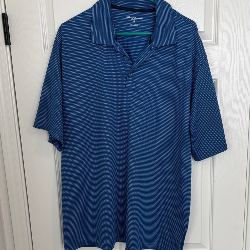 Tommy Bahama Navy Striped Polo Shirt